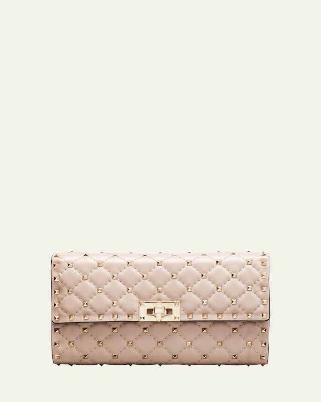 Quilted Rockstud Spike Chain Shoulder Bag